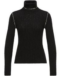 Moncler - Wool Blend Turtleneck Sweater - Lyst