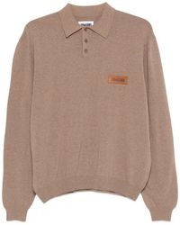 Magliano - Long-Sleeved Knitted Polo Shirt - Lyst