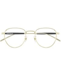 Montblanc - Eyewear Round Frame Glasses - Lyst