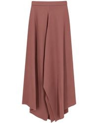 Alysi - Asymmetric Flared Skirt - Lyst