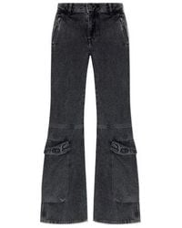 DIESEL - D-Poky-S Bootcut Flared Jeans - Lyst