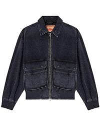 DIESEL - D-Kurz Batavia-Weave Denim Jacket - Lyst
