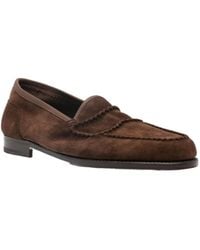 John Lobb - Round-Toe Loafers - Lyst