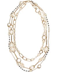 Weekend by Maxmara - Multistrand Necklace With Pearls - Lyst