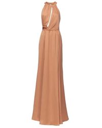 Pinko - Halterneck Slit Front Gown - Lyst