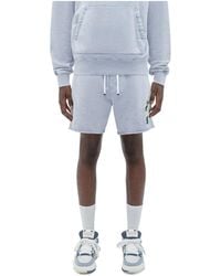 Amiri - Filigree Cotton Track Shorts - Lyst