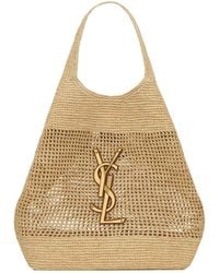 Saint Laurent - Icare Logo Plaque Shoulder Bag - Lyst