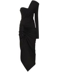 Alexandre Vauthier - Plain Jersey Mid-Length Dress - Lyst