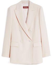 Max Mara - Studio Double-Breasted Peak-Lapel Blazer - Lyst