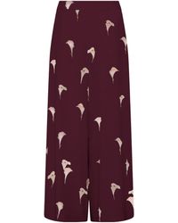 Marella - Voile Wide-Leg Trousers - Lyst