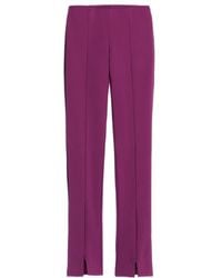 Sportmax - Zip Detailed Straight Leg Trousers - Lyst