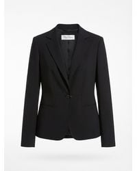 Max Mara - Lapel Long-Sleeved Suit Coat - Lyst