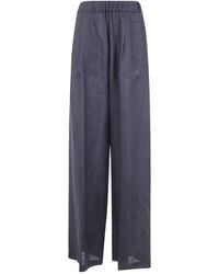 Semicouture - Johnny Elasticated-Waistband Palazzo Pants - Lyst