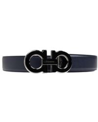 Ferragamo - Ferragamo Gancini-Buckle Set Two Straps Belt - Lyst