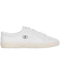 Celine - Lou Low Lace-Up Sneaker With Triomphe - Lyst