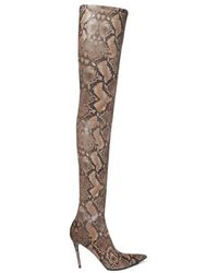Stella McCartney - Pointed Toe Thigh-Length Boots - Lyst