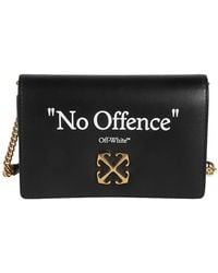 Off-White c/o Virgil Abloh - Logo Printed Foldover Top Shoulder Bag - Lyst