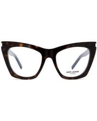 Saint Laurent - Eyewear Opt Kate Cat Eye Frame Glasses - Lyst