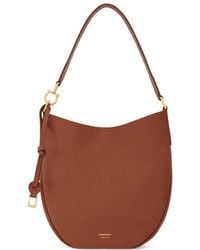 Ferragamo - Ferragamo Logo Printed Medium Hobo Bag - Lyst
