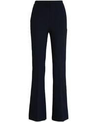 BOSS - High-Waisted Flared Trousers - Lyst