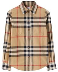 Burberry - Vintage Check-Pattern Buttoned Shirt - Lyst