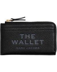 Marc Jacobs - The Leather Top Zip Wallet - Lyst