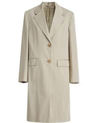 Prada - Single-Breasted Long-Sleeved Coat - Lyst