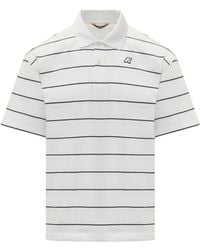 K-Way - Valar Slim-Fit Striped Polo Shirt - Lyst