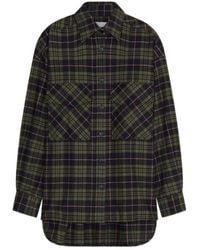 Closed - Check-Pattern Oversized Shirt - Lyst