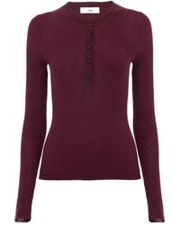 Chloé - Chloé Knitted Henley Shirt - Lyst