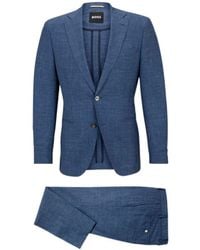 BOSS - Long-Sleeved Coat, Belt Loop Pants, Suit Set - Lyst