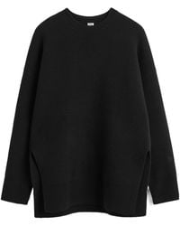 TOTEME - Totême Double-Knit Logo Knitted Sweater - Lyst