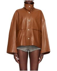 Nour Hammour - Stand-Collar Casual Jacket - Lyst