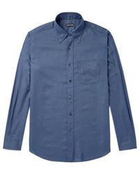 Tom Ford - Long Sleeve Lapel Shirt - Lyst