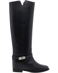 Via Roma 15 - Padlock Knee-High Boots - Lyst