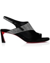 Christian Louboutin - Viva Condora Embellished-Leather Sandals 55 - Lyst