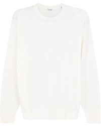 Aspesi - Crew-Neck Blended Knit Sweater - Lyst