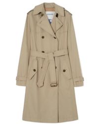 Burberry - Long Tropical Gabardine Foxfield Trench Coat - Lyst