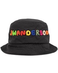 JW Anderson - Jw Anderson Logo Embroidered Bucket Hat - Lyst