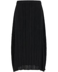 Pleats Please Issey Miyake - Pleats Please Issey Miyake Monthly Colors: October A-Line Midi Skirt - Lyst