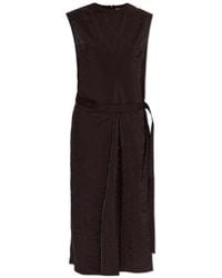 Studio Nicholson - Verve Tie Belt Midi Dress - Lyst