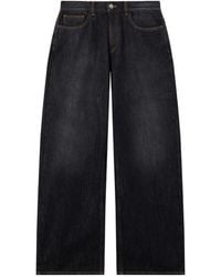 Palm Angels - Curved Logo Loose Jeans - Lyst