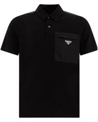 Prada - Pocket Polo Shirt - Lyst