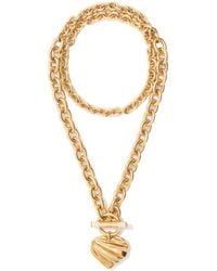Chloé - Heart-Pendant Chain Necklace - Lyst