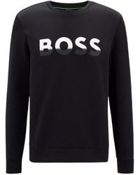 BOSS - Colour-Block Logo Sweatshirt - Lyst