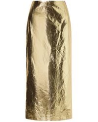 Gabriela Hearst - Manuela Linen Midi Skirt - Lyst