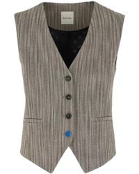 Paul Smith - Herringbone Waistcoat With Contrast Back - Lyst