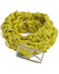 Bottega Veneta - Woven Buckle Belt - Lyst