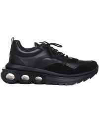 Ferragamo - Ferragamo Gancini-Plaque Lace-Up Sneakers - Lyst