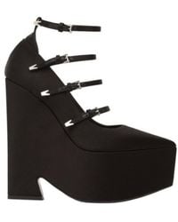 Versace - Mules With Block Heel And Straps - Lyst